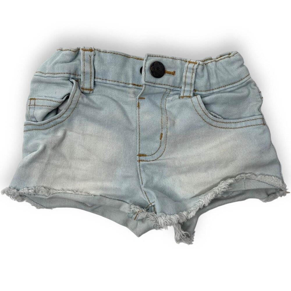 Garanimals Toddler Girl's Casual Denim Shorts Light Blue Size 2T Adj Waist